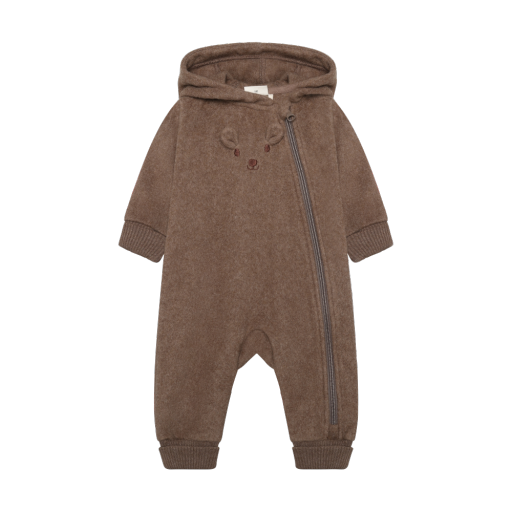 Minymo Suit Long Sleeve Fleece | Chocolate Chip