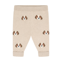 Minymo Pants Knit | Beige Melange