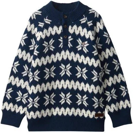 Hatley-Boys Winter Knit Mock Neck Sweater