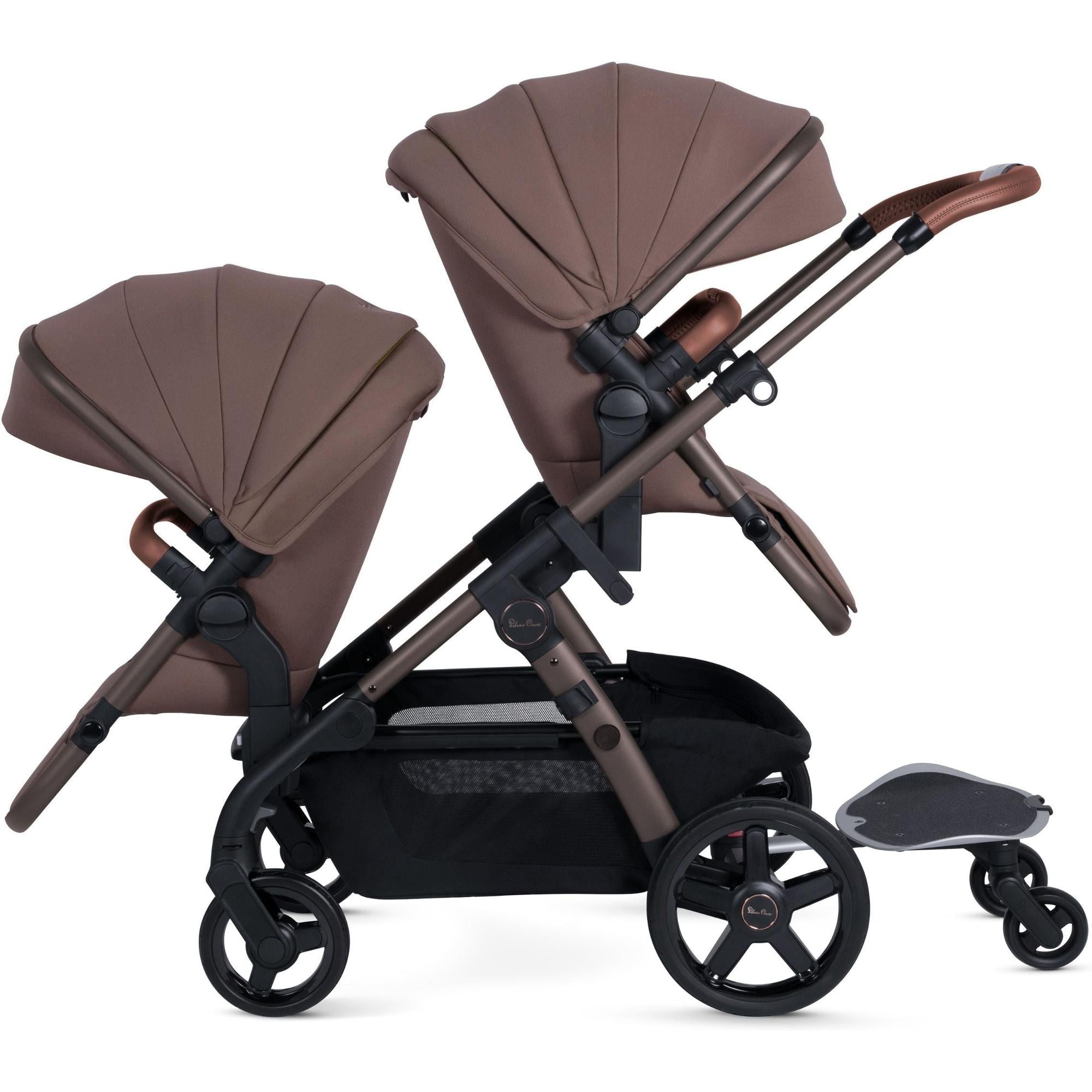 single double stroller Silver Cross Wave 3 Single-to-Double Stroller – Crib & Kids