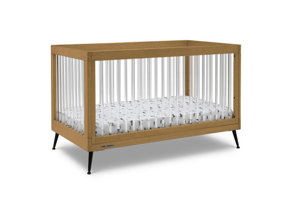 Delta Children Sloane 4-in-1 Acrylic Convertible Crib + Conversion Rails