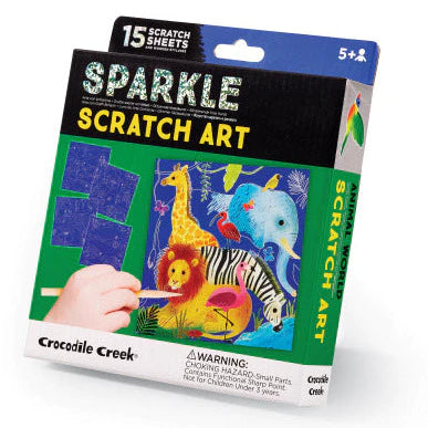 Crocodile Creek- Art/Animal World Sparkle Scratch