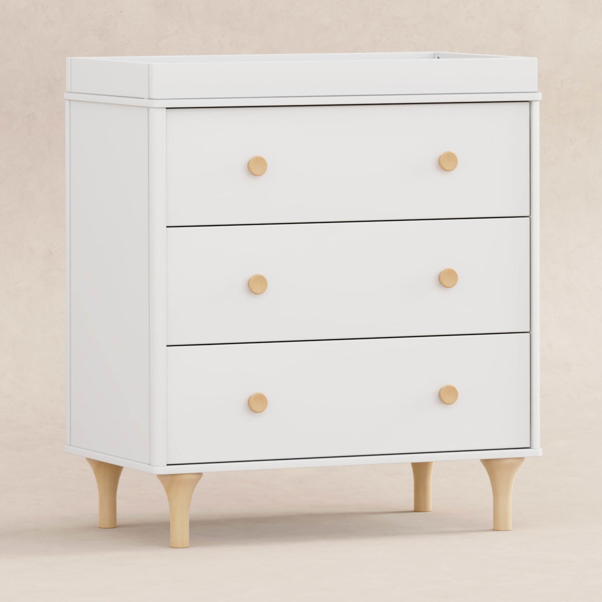 Babyletto Lolly 3-Drawer Changer Dresser with Removable Changing Tray (RTA)