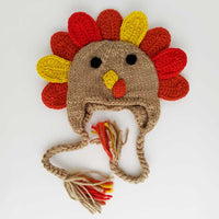 Huggalugs Turkey Earflap Beanie Hat for Babies, Toddlers & Kids