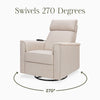 Namesake Willa Deluxe Power Recliner and Swivel Glider with Heat + Massage