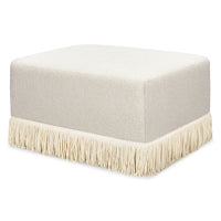Namesake Crawford Gliding Ottoman | Boucle with Tassel Fringe