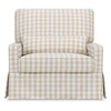 Namesake Crawford Pillowback Chair and a Half Comfort Swivel Glider