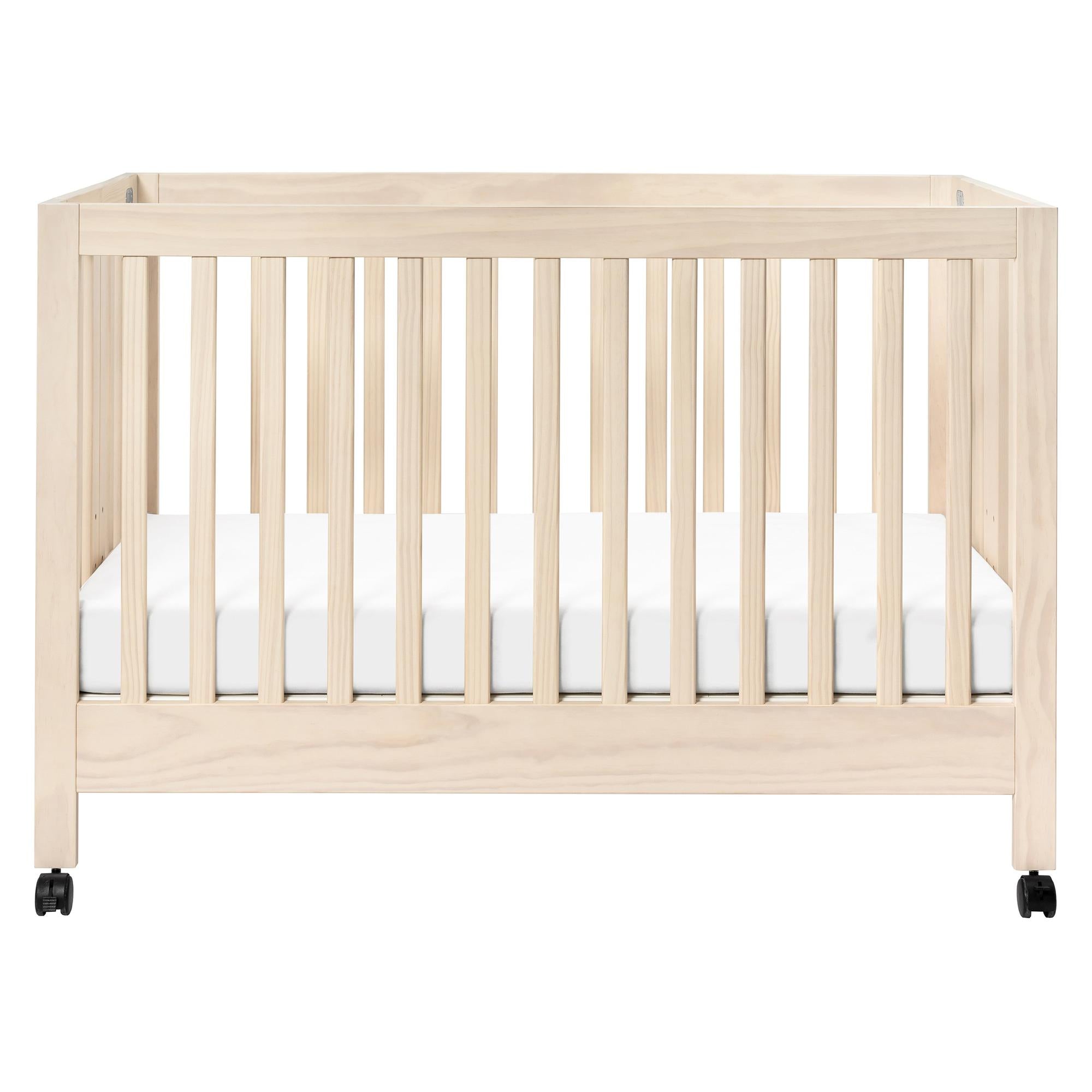 Babyletto Maki Portable Folding Crib with Toddler Bed Conversion Kit