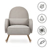 Babyletto Compass Rocker in Eco-Performance Fabric | Water Repellent & Stain Resistant