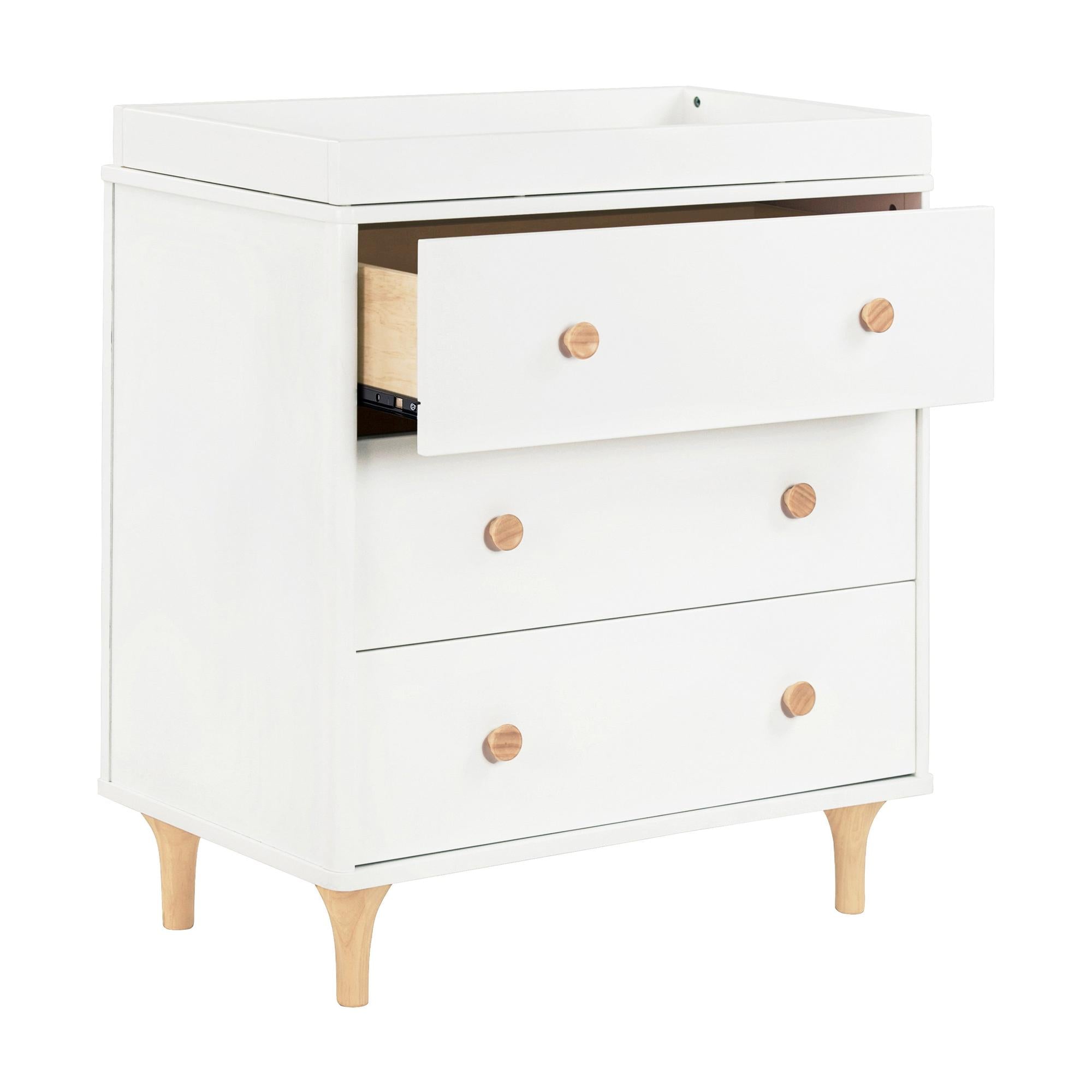Babyletto Lolly 3-Drawer Changer Dresser with Removable Changing Tray (RTA)
