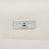 Namesake Harbour Electronic Recliner and Swivel Glider in Eco-Performance Fabric with USB port | Water Repellent & Stain Resistant