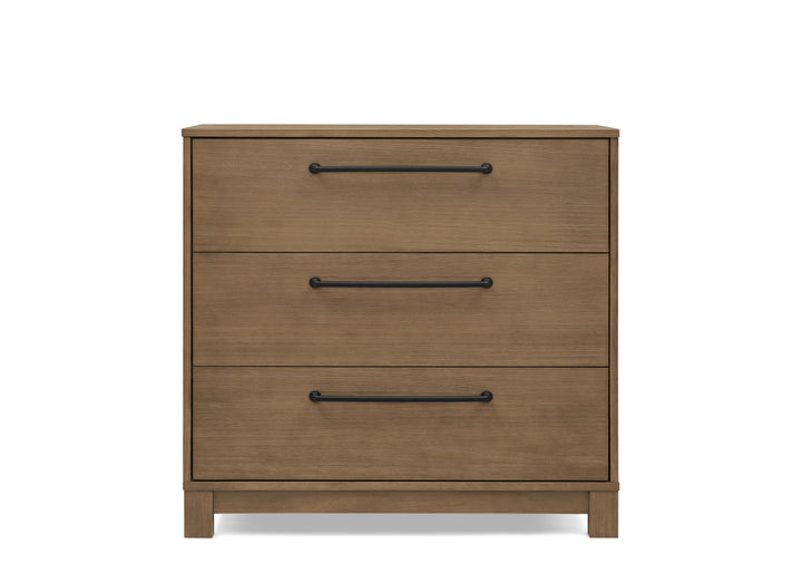 Delta Children Rustic 3 Drawer Dresser with Interlocking Drawers RTA
