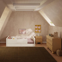 Babyletto Rizo Montessori-Inspired Full Floor Bed with Guardrails