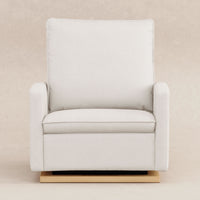 Babyletto Cali Pillowback Chair and a Half Glider in Eco-Performance Fabric | Water Repellent & Stain Resistant
