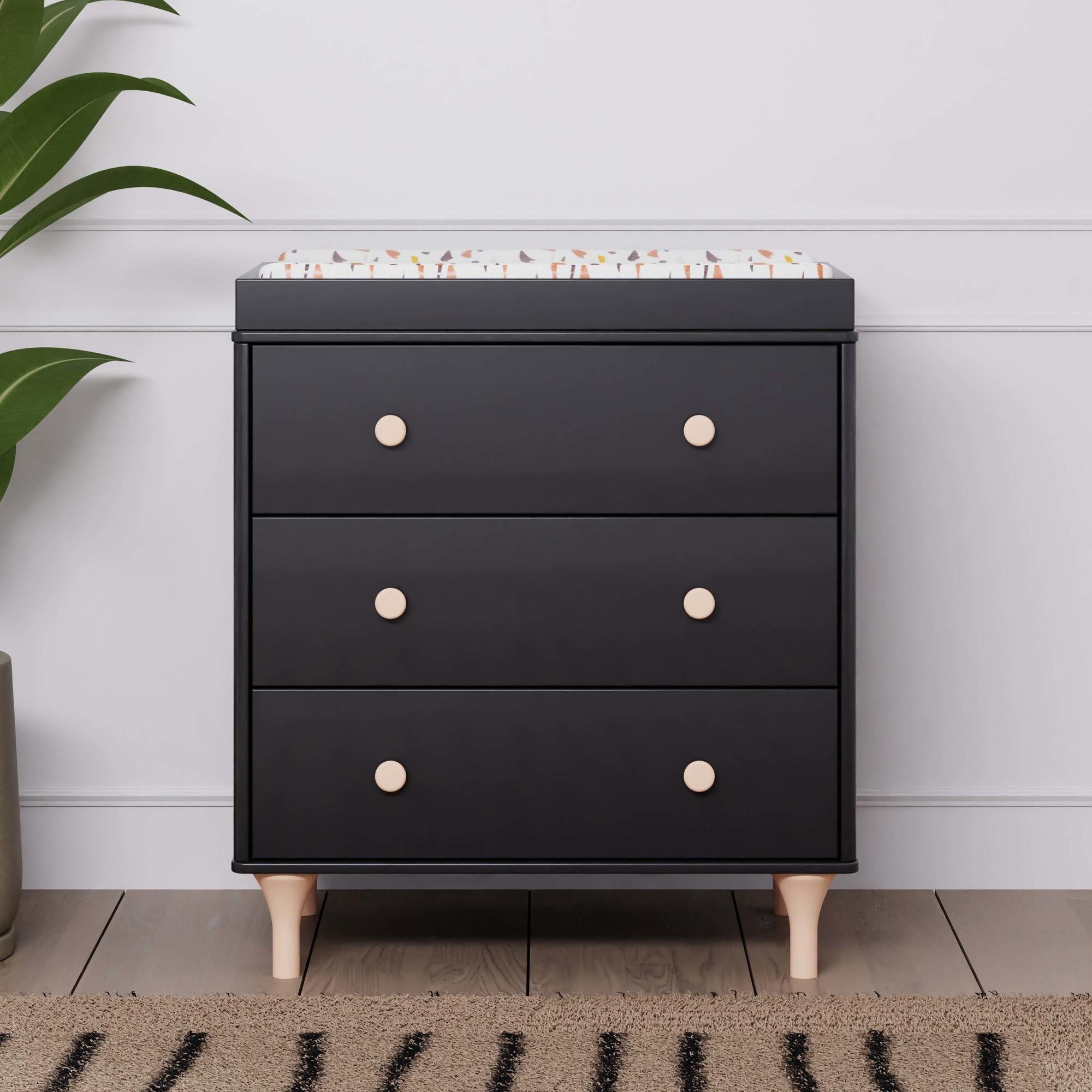 Babyletto Lolly 3-Drawer Changer Dresser with Removable Changing Tray (RTA)
