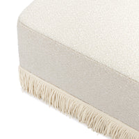 Namesake Crawford Gliding Ottoman | Boucle with Tassel Fringe