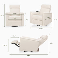 Namesake Willa Deluxe Power Recliner and Swivel Glider with Heat + Massage