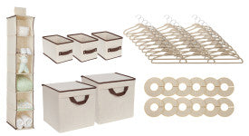 48 Piece Nursery Closet Organizer and Storage Set