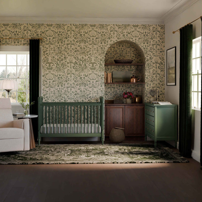 Namesake Liberty 3-in-1 Convertible Spindle Crib with Toddler Bed Conversion Kit