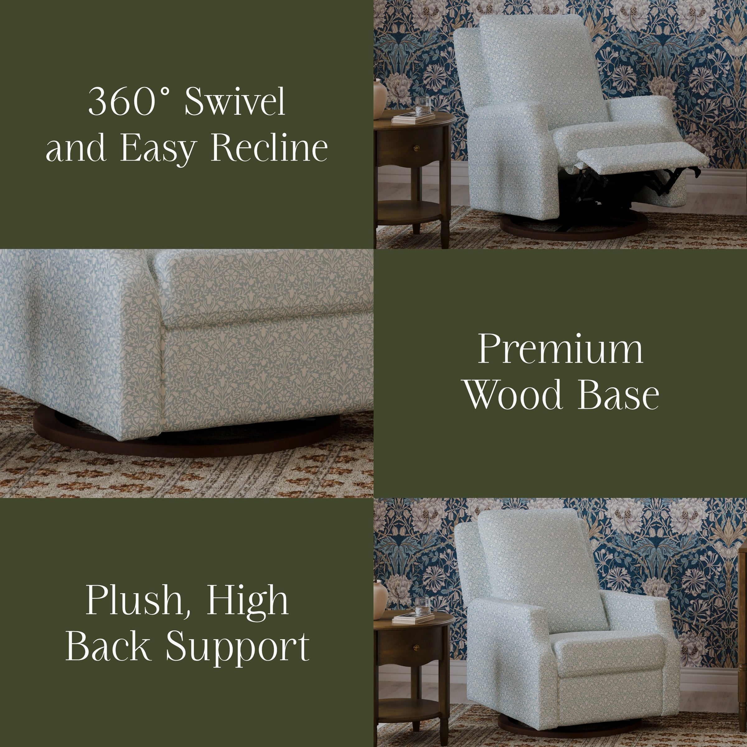 Morris & Co. x Namesake Crewe Recliner and Swivel Glider