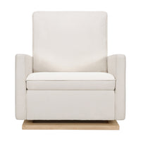 Babyletto Cali Pillowback Chair and a Half Glider in Eco-Performance Fabric | Water Repellent & Stain Resistant