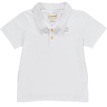 Me & Henry Starboard Polo | White Pique