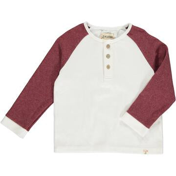 Me & Henry Lugoff Raglan Tee | White