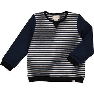 Me & Henry Obion Sweatshirt | Navy/Grey/White Stripe
