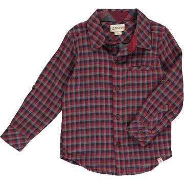 Me & Henry Atwood Woven Shirt | Red Multi Plaid