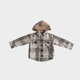 Baby Sprouts Hooded Shacket | Wheat