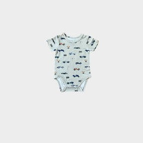 Baby Sprouts Short Sleeve Bodysuit | Retro Race Cars
