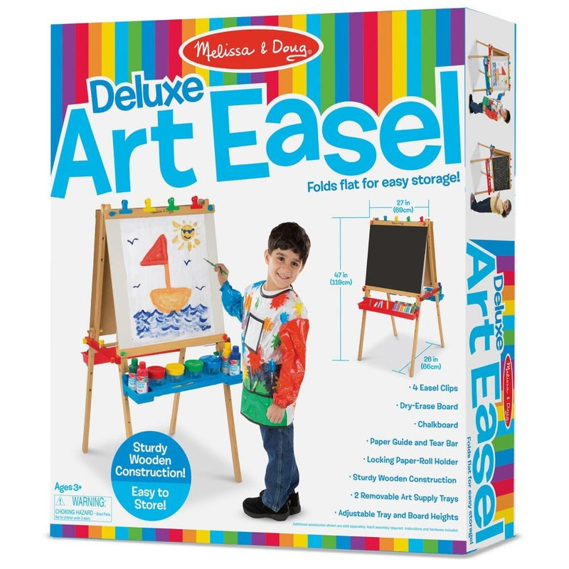 Children's Double-Sided Art Easel with Paper Roll-Blue – Infyniti Home