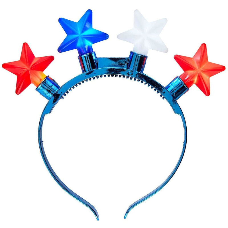 Mud Pie Blue Light-Up Star Headband