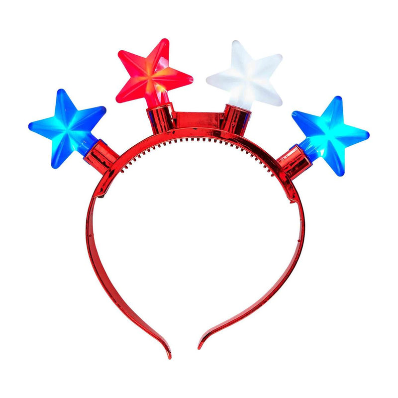 Mud Pie Red Light-Up Star Headband