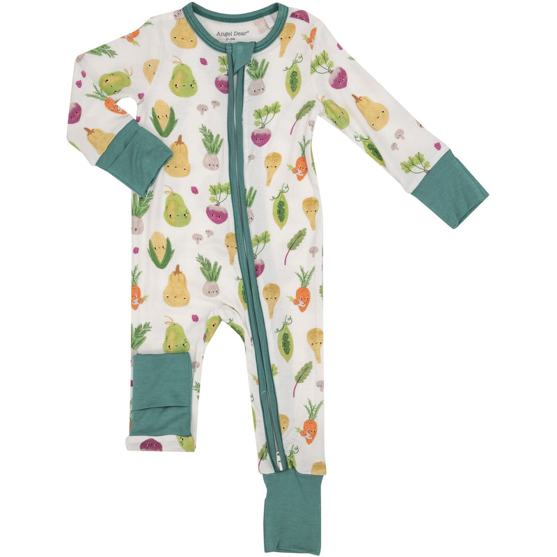 Angel Dear Baby Vegetables 2-Way Zipper Romper