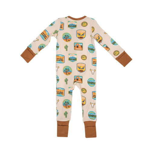 Angel Dear National Parks Patches Southwest 2-Way Zipper Romper