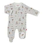 Magnetic Me- Perfect Sunday Organic Cotton Magnetic Footie