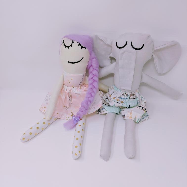 Pops of Whimsy Doll - Elephant