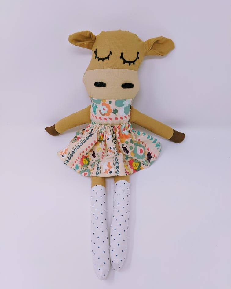 Pops of Whimsy Doll - Cow