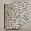 Oilo Vintage Safari & Woodland Nursery Muslin Burp Cloth 2-Pack