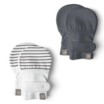 Goumi Two Pack Mitts | Stripe Gray + Midnight
