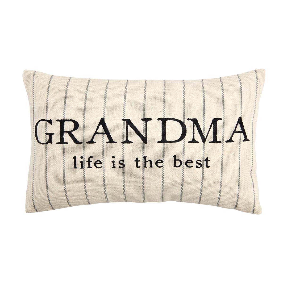 Mud Pie Grandma Striped Pillow – Crib Kids - Main Image