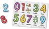 Melissa & Doug See-Inside Numbers Peg Puzzle - 10 pieces