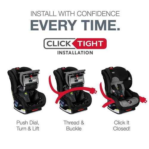 Britax Boulevard StayClean Click-Tight Convertible Car Seat with Anti-Rebound Bar