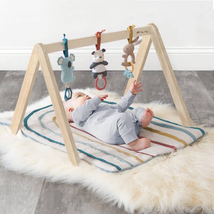 Bitzy Bespoke Ritzy Activity Gym™ Wooden Gym with Toys