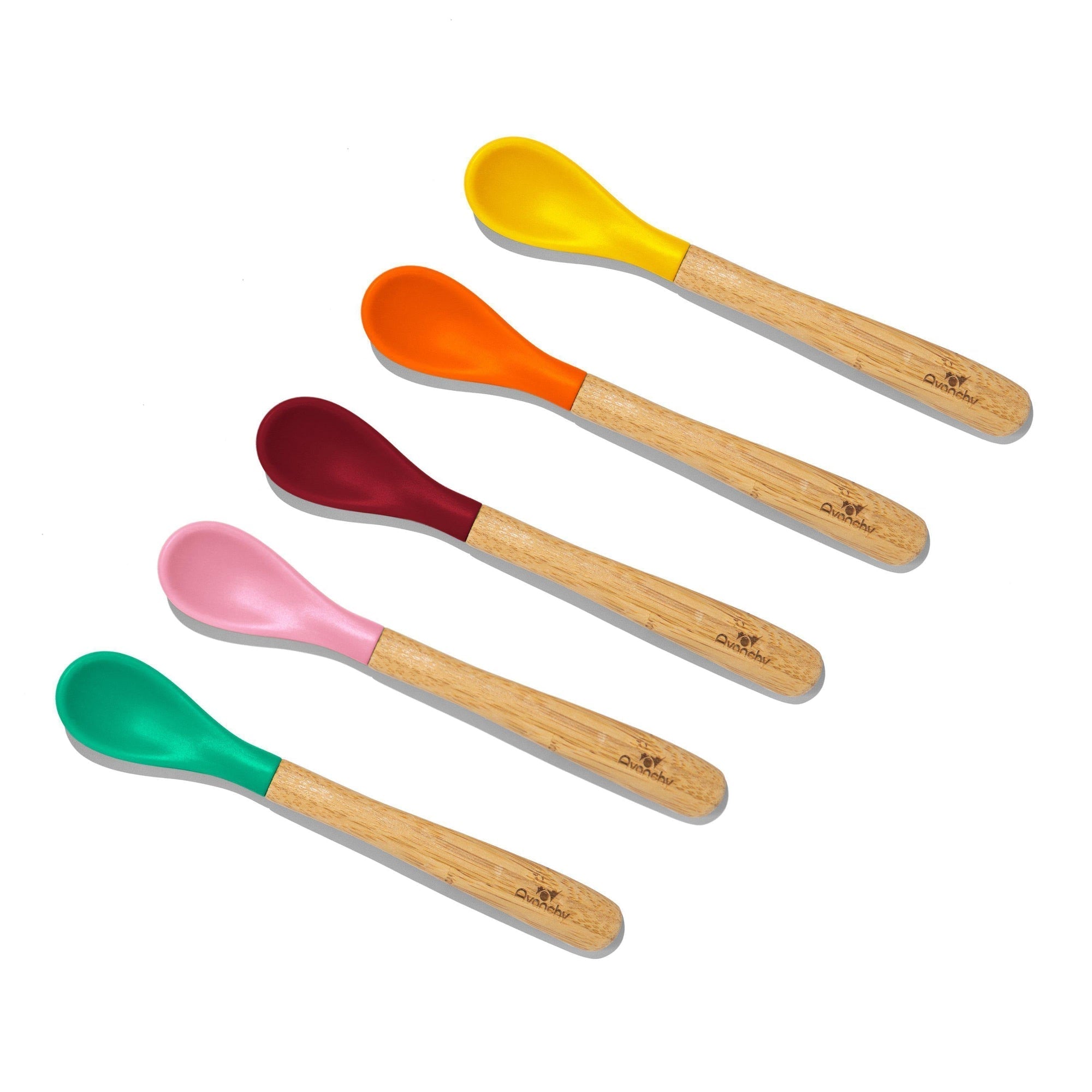 Avanchy Bamboo & Silicone Infant Spoons – Crib & Kids