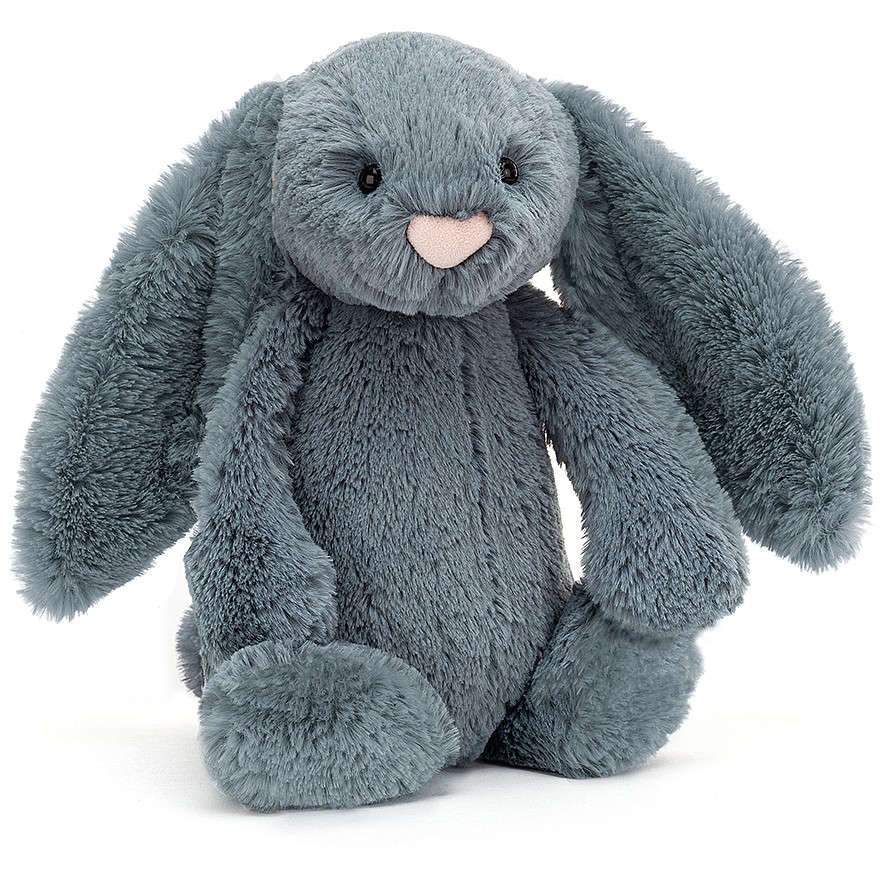  ♡ Bashful Dusky Blue Bunny 廃盤 Jellycat Medium Bashful Dusky Blue Bunny – Crib & Kids
