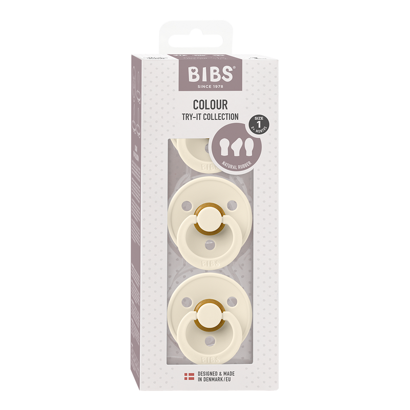 BIBS New Baby Try-It Collection 3 Pack | Ivory