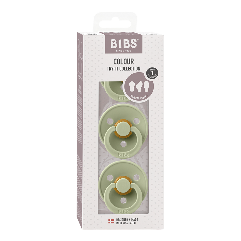 BIBS New Baby Try-It Collection 3 pack | Sage