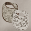 Oilo Vintage Safari & Woodland Nursery Muslin Bib 2-Pack